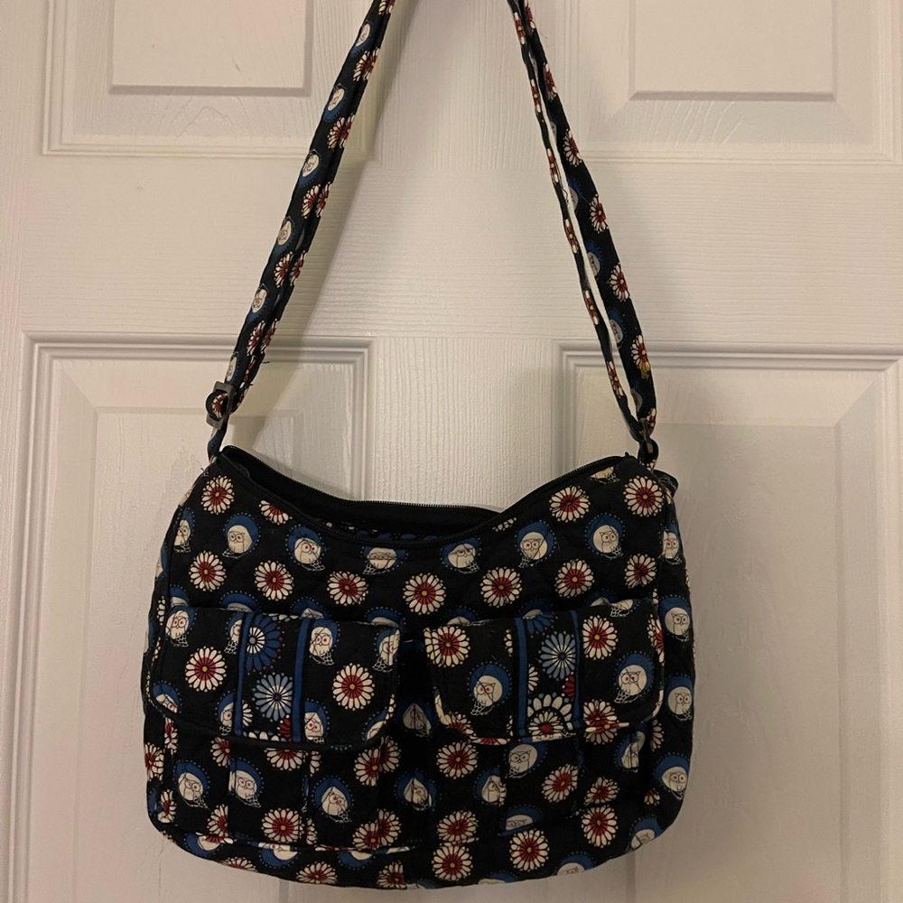 EUC/RARE/VINTAGE/RETIRED Midnight owl print Vera Bradley shoulder bag
